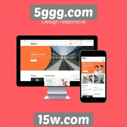 Design responsivo do 5ggg.com em dispositivos móveis